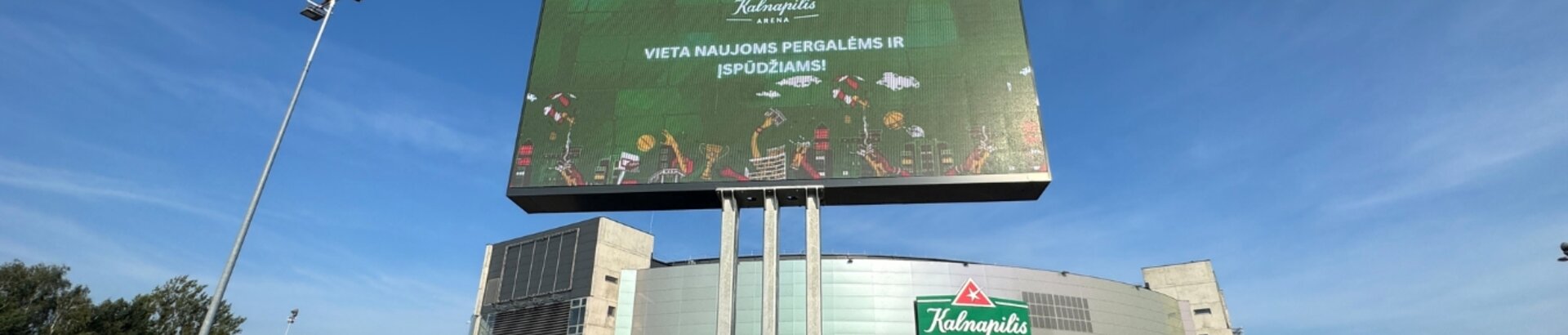 LED ekranas prie Kalnapilio arenos