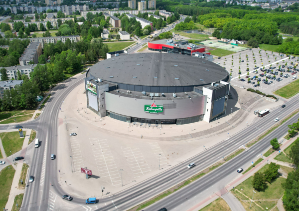 Kalnapilio arena. VIP ložėse esantis baras. 
